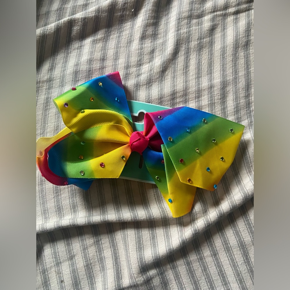 Girls Rainbow Hair Bow